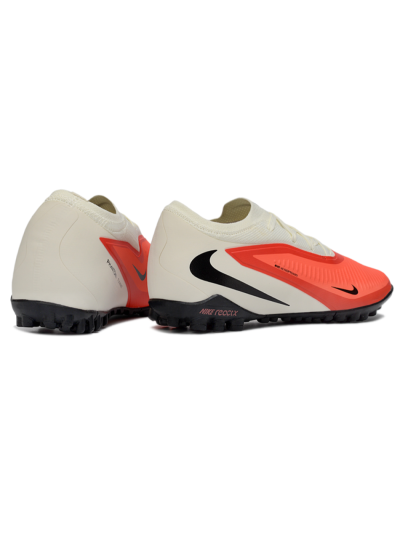 Nike Phantom 6 Elite Low TF Artificial Turf Soccer Shoes - Coral/Soft Cream/Deep Black