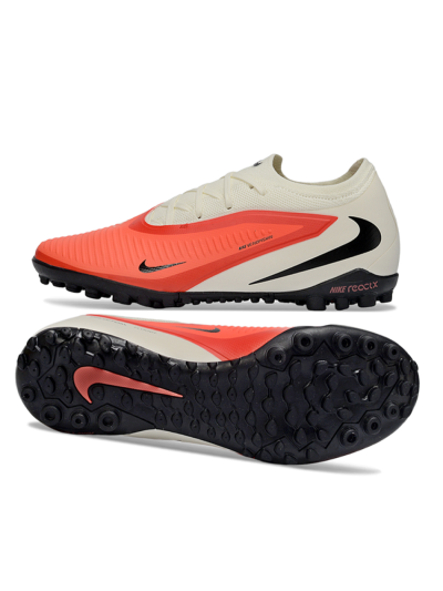 Nike Phantom 6 Elite Low TF Artificial Turf Soccer Shoes - Coral/Soft Cream/Deep Black