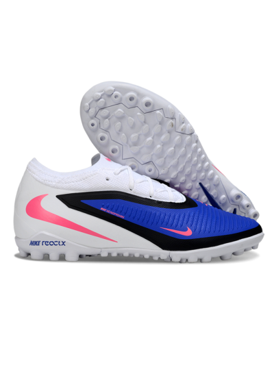 Nike Phantom 6 Elite Low TF Artificial Turf Soccer Shoes - Blue/Bright Pink/Black