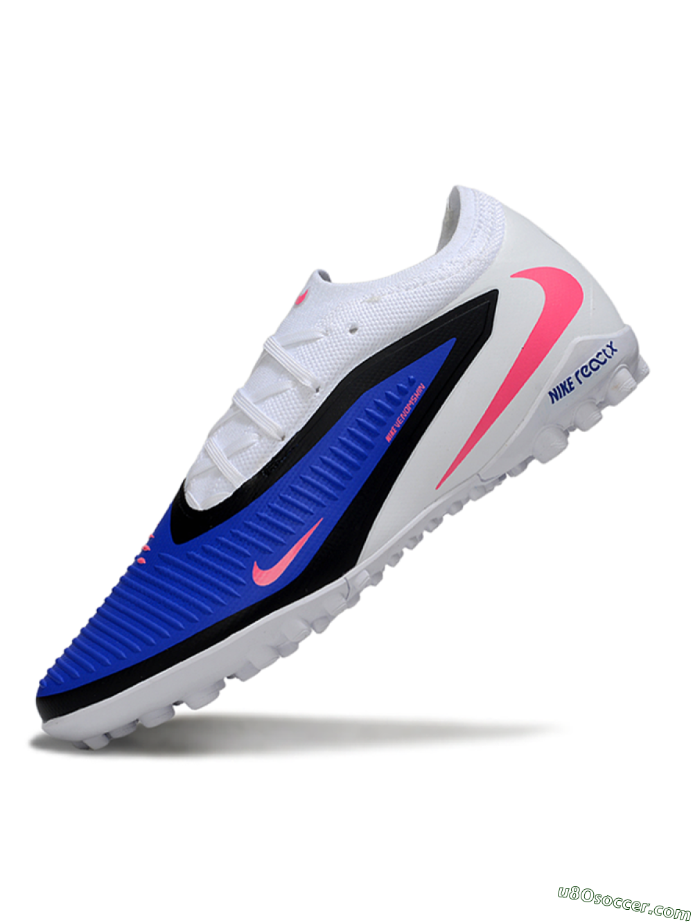 Nike Phantom 6 Elite Low TF Artificial Turf Soccer Shoes - Blue/Bright Pink/Black 5