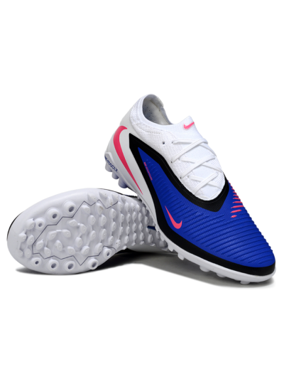 Nike Phantom 6 Elite Low TF Artificial Turf Soccer Shoes - Blue/Bright Pink/Black