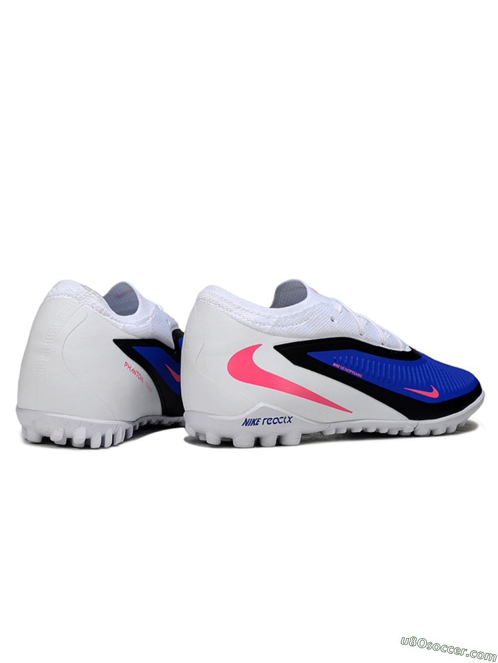 Nike Phantom 6 Elite Low TF Artificial Turf Soccer Shoes - Blue/Bright Pink/Black 6