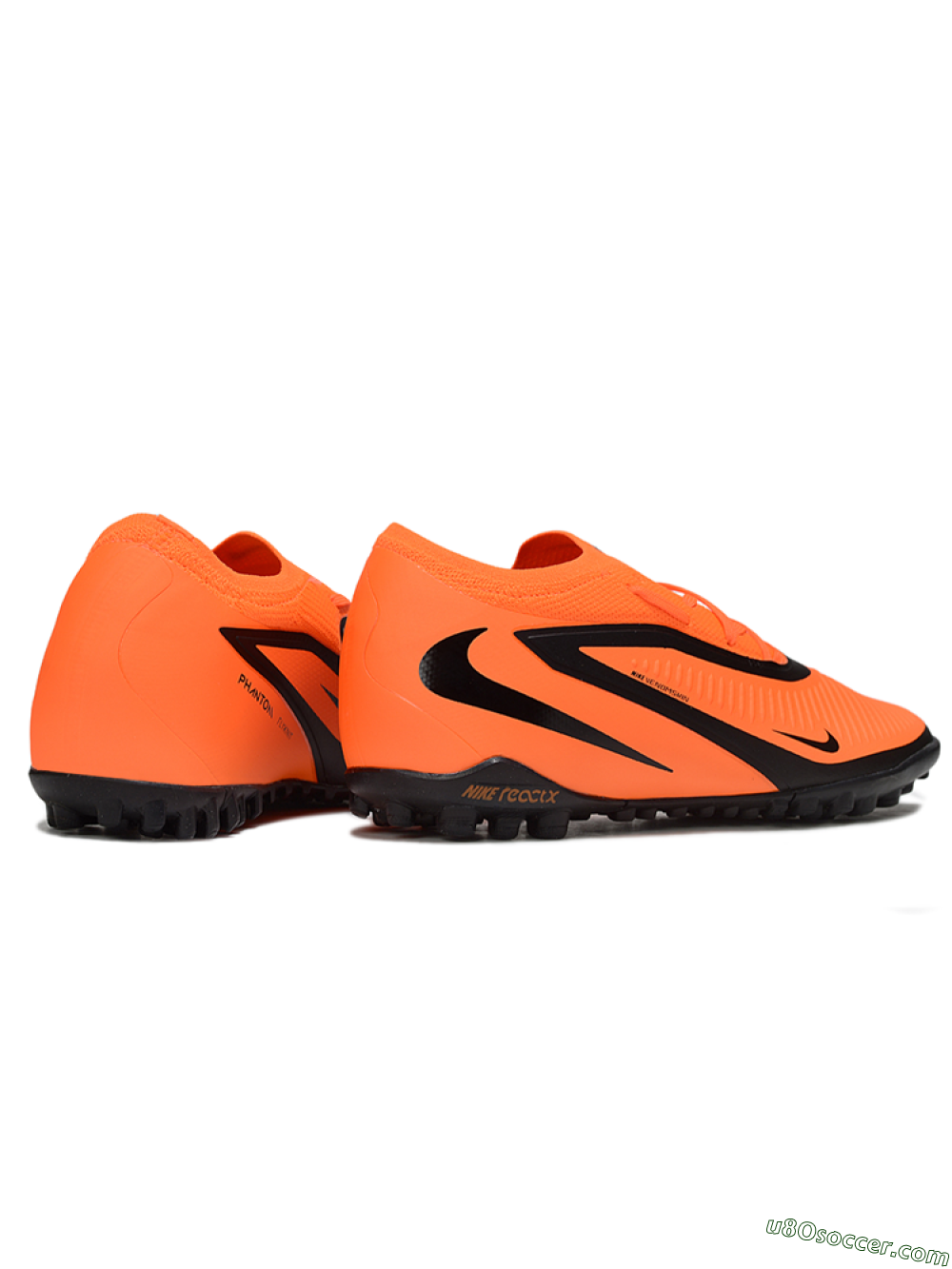 Nike Phantom 6 Elite Low TF Artificial Turf Soccer Shoes - Orange/Neon Orange/Black 6