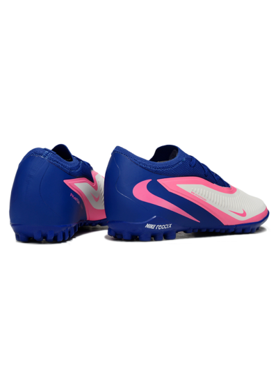 Nike Phantom 6 Elite Low TF Artificial Turf Soccer Shoes - Blue/Electric Pink/White