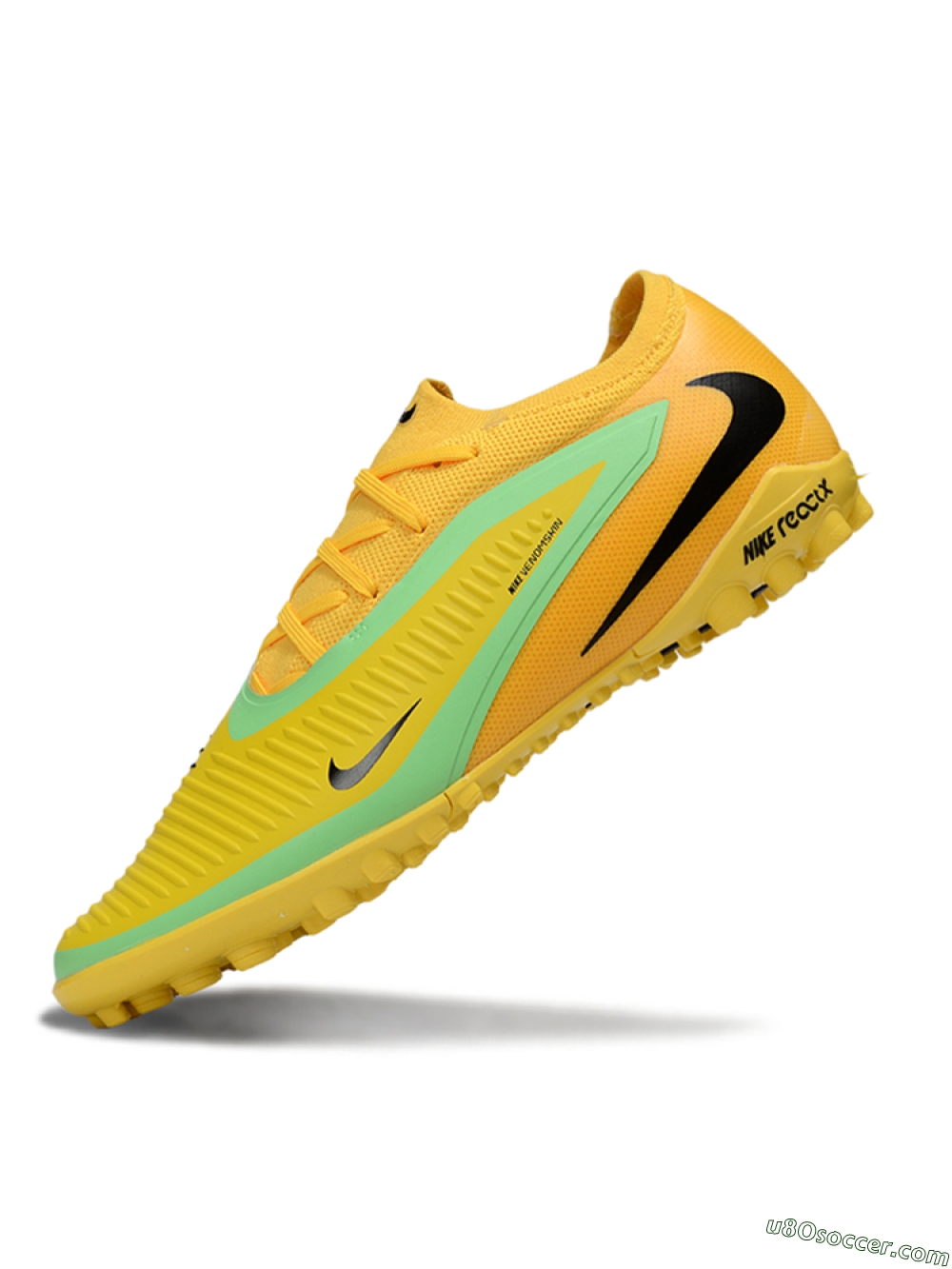 Nike Phantom 6 Elite Low TF Artificial Turf Soccer Shoes - Yellow/Lime Green/Sunshine Yellow 4