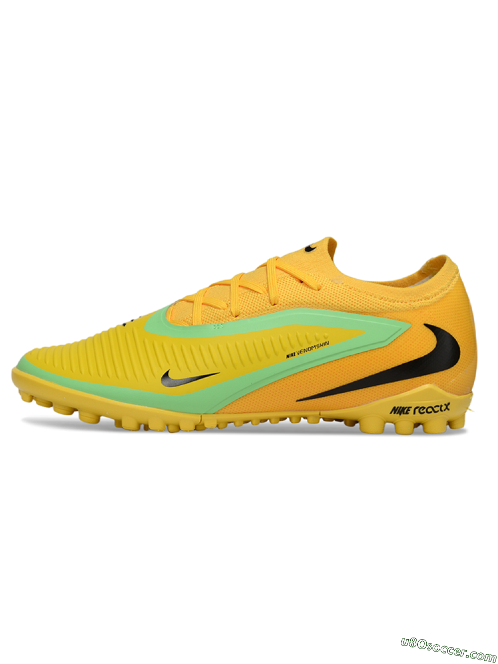 Nike Phantom 6 Elite Low TF Artificial Turf Soccer Shoes - Yellow/Lime Green/Sunshine Yellow 1