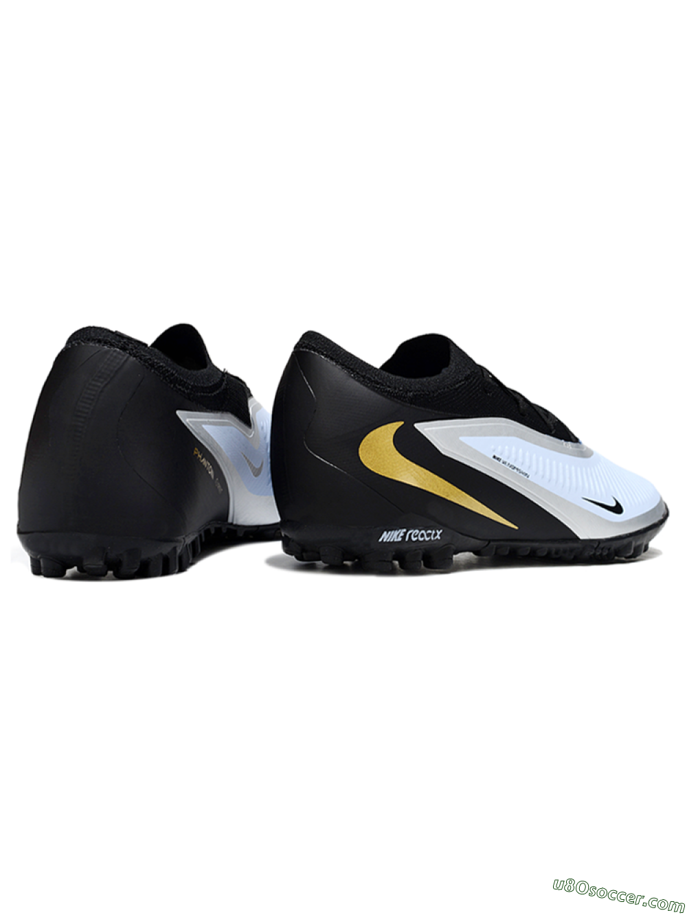 Nike Phantom 6 Elite Low TF Artificial Turf Soccer Shoes - Blue/Gold/Black 6