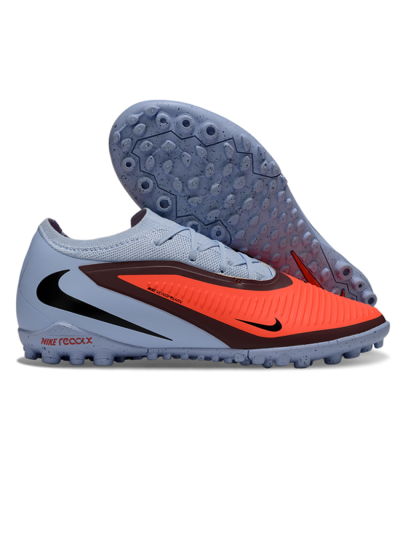 Nike Phantom 6 Elite Low TF Artificial Turf Soccer Shoes - Blue/Fiery Orange/Steel Grey