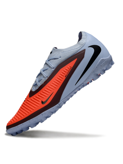 Nike Phantom 6 Elite Low TF Artificial Turf Soccer Shoes - Blue/Fiery Orange/Steel Grey