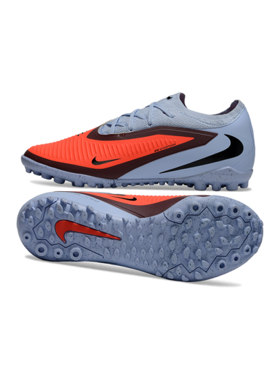 Nike Phantom 6 Elite Low TF Artificial Turf Soccer Shoes - Blue/Fiery Orange/Steel Grey