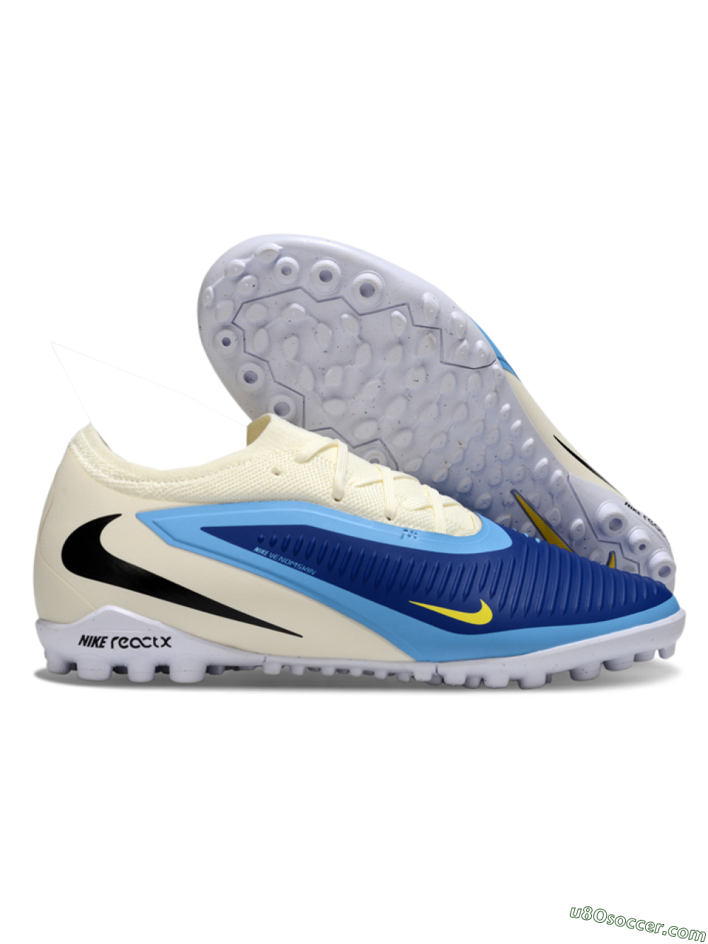 Nike Phantom 6 Elite Low TF Artificial Turf Soccer Shoes - Blue/Sky Blue/Navy Blue 1