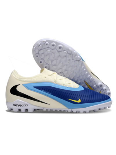 Nike Phantom 6 Elite Low TF Artificial Turf Soccer Shoes - Blue/Sky Blue/Navy Blue