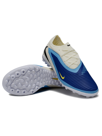 Nike Phantom 6 Elite Low TF Artificial Turf Soccer Shoes - Blue/Sky Blue/Navy Blue