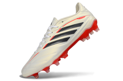 Adidas Copa Pure 2+ Elite AG Artificial Grass Soccer Cleats - White/Bright Red/Black