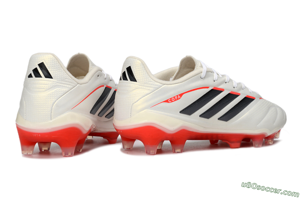 Adidas Copa Pure 2+ Elite AG Artificial Grass Soccer Cleats - White/Bright Red/Black 6
