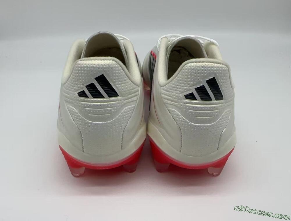 Adidas Copa Pure 2+ Elite AG Artificial Grass Soccer Cleats - White/Bright Red/Black