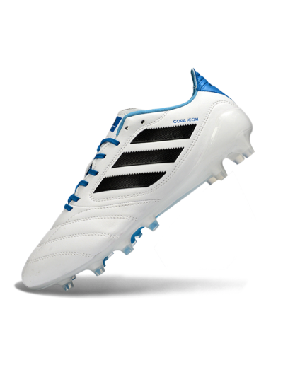 Adidas Copa Pure 2+ Elite AG Artificial Grass Soccer Cleats - White/Electric Blue/Black