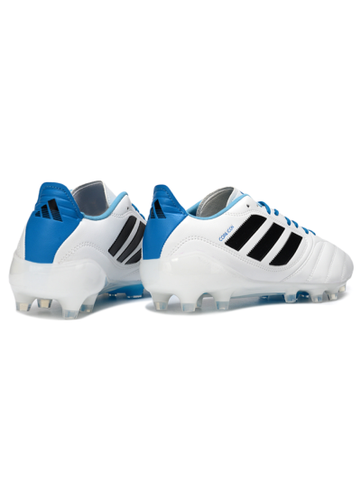 Adidas Copa Pure 2+ Elite AG Artificial Grass Soccer Cleats - White/Electric Blue/Black