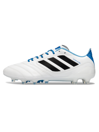 Adidas Copa Pure 2+ Elite AG Artificial Grass Soccer Cleats - White/Electric Blue/Black