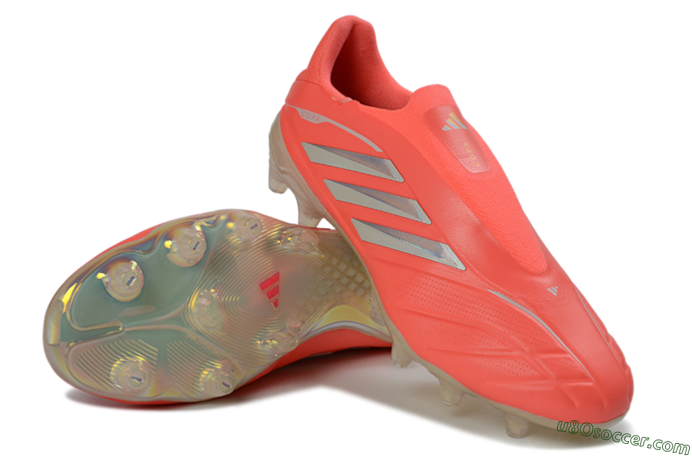 Adidas Copa Pure 3 Elite FG Firm Ground Soccer Cleats - Red/Bright Coral/Metallic Silver 3
