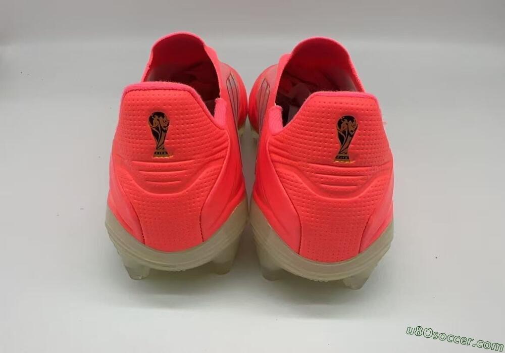 Adidas Copa Pure 3 Elite FG Firm Ground Soccer Cleats - Red/Bright Coral/Metallic Silver