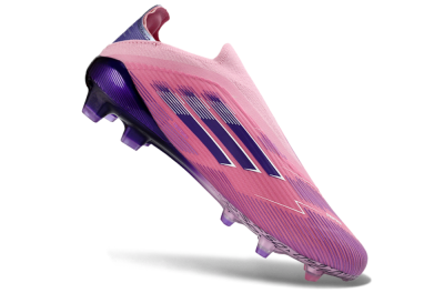 Adidas F50 Elite Laceless FG Firm Ground Soccer Cleats - Pink/Vibrant Violet/Soft Lavender