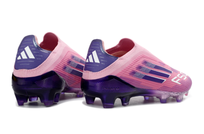 Adidas F50 Elite Laceless FG Firm Ground Soccer Cleats - Pink/Vibrant Violet/Soft Lavender