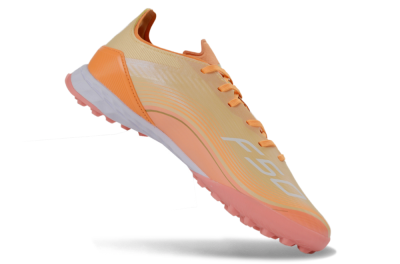 Messi x Adidas F50 Pro TF Artificial Turf Soccer Shoes - Orange/Coral Glow/Soft Peach