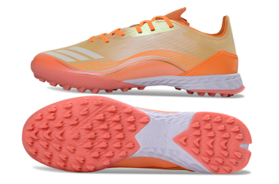 Messi x Adidas F50 Pro TF Artificial Turf Soccer Shoes - Orange/Coral Glow/Soft Peach