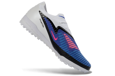 Nike Phantom 6 Elite Low TF Artificial Turf Soccer Shoes - Blue/Electric Blue/Pink Flash