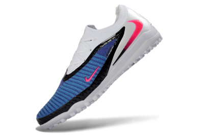 Nike Phantom 6 Elite Low TF Artificial Turf Soccer Shoes - Blue/Electric Blue/Pink Flash
