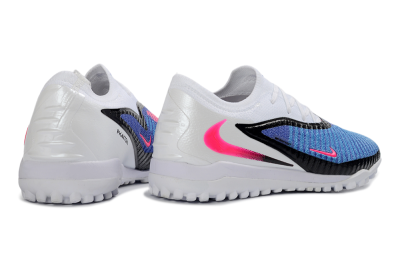 Nike Phantom 6 Elite Low TF Artificial Turf Soccer Shoes - Blue/Electric Blue/Pink Flash
