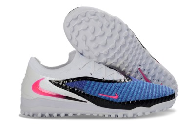 Nike Phantom 6 Elite Low TF Artificial Turf Soccer Shoes - Blue/Electric Blue/Pink Flash