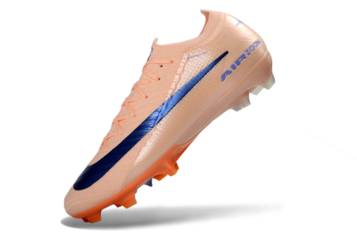 Nike Air Zoom Mercurial Vapor 16 Elite FG Firm Ground Soccer Cleats - Peach/Navy Blue/Orange