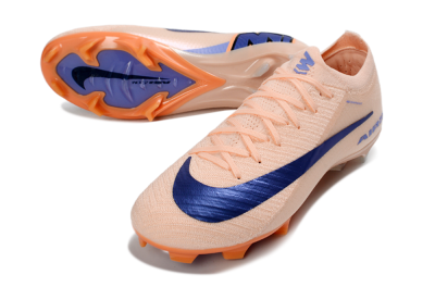 Nike Air Zoom Mercurial Vapor 16 Elite FG Firm Ground Soccer Cleats - Peach/Navy Blue/Orange