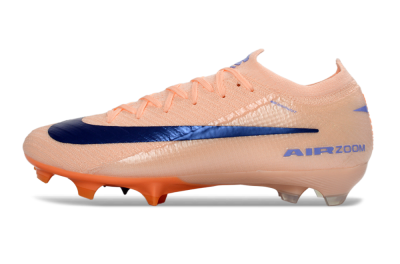 Nike Air Zoom Mercurial Vapor 16 Elite FG Firm Ground Soccer Cleats - Peach/Navy Blue/Orange