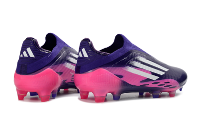 Adidas F50 Elite Laceless FG Firm Ground Soccer Cleats - Purple/Vibrant Pink/Deep Purple