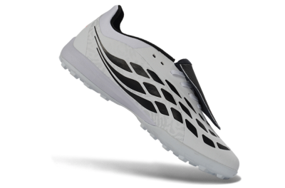 Adidas Predator 26 Elite Fold-Over Tongue TF Artificial Turf Soccer Shoes - White/Electric Pink/Deep Purple