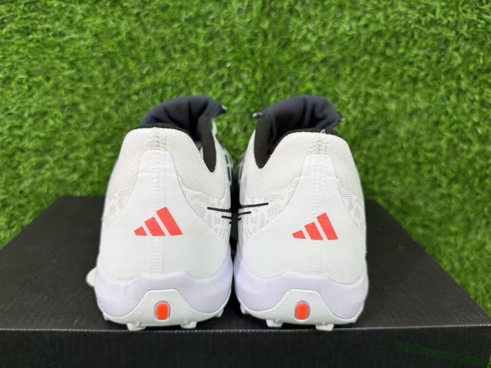 Adidas Predator 26 Elite Fold-Over Tongue TF Artificial Turf Soccer Shoes - White/Electric Pink/Deep Purple