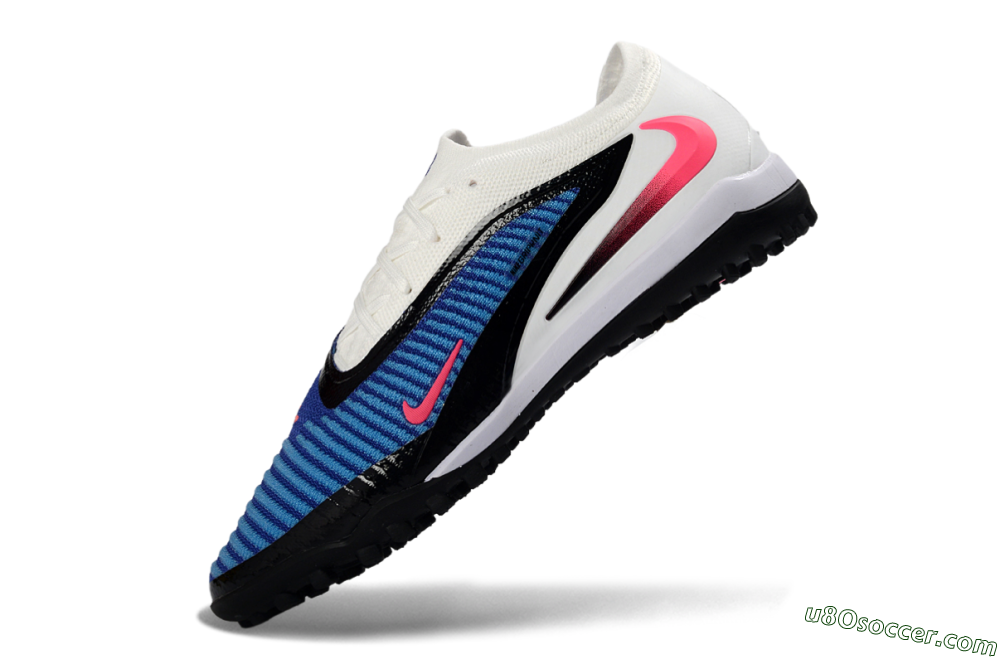 Nike Phantom 6 Elite Low TF Artificial Turf Soccer Shoes - Blue/Electric Blue/Pink Blast 5
