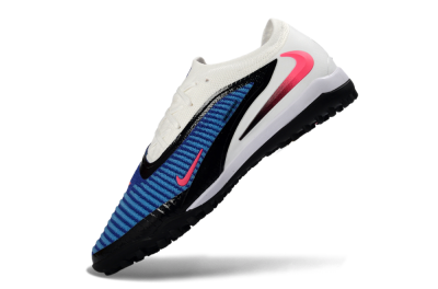 Nike Phantom 6 Elite Low TF Artificial Turf Soccer Shoes - Blue/Electric Blue/Pink Blast