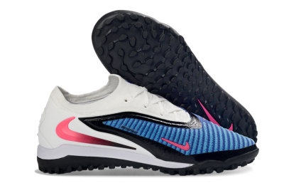 Nike Phantom 6 Elite Low TF Artificial Turf Soccer Shoes - Blue/Electric Blue/Pink Blast