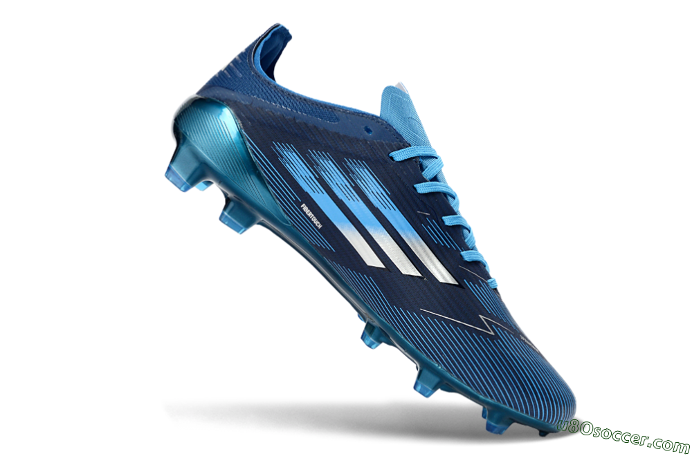 Adidas F50 Elite FG Firm Ground Soccer Cleats - Blue/Deep Ocean/Sky Blue 5