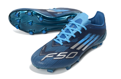 Adidas F50 Elite FG Firm Ground Soccer Cleats - Blue/Deep Ocean/Sky Blue