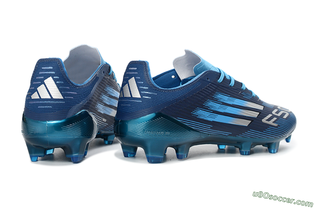 Adidas F50 Elite FG Firm Ground Soccer Cleats - Blue/Deep Ocean/Sky Blue 7