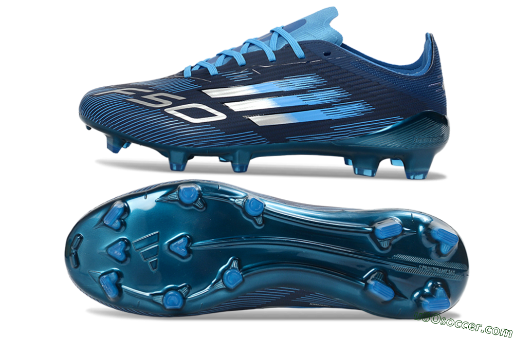 Adidas F50 Elite FG Firm Ground Soccer Cleats - Blue/Deep Ocean/Sky Blue 0