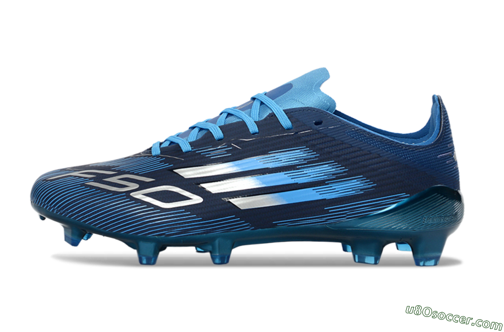 Adidas F50 Elite FG Firm Ground Soccer Cleats - Blue/Deep Ocean/Sky Blue 2