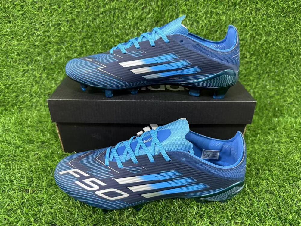 Adidas F50 Elite FG Firm Ground Soccer Cleats - Blue/Deep Ocean/Sky Blue 9