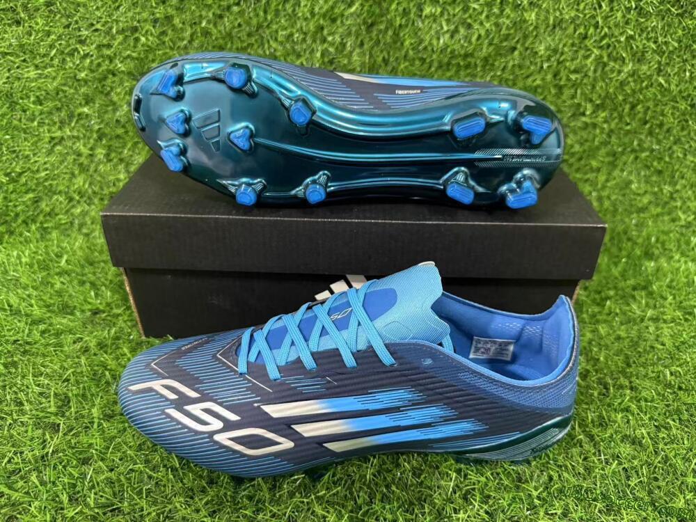 Adidas F50 Elite FG Firm Ground Soccer Cleats - Blue/Deep Ocean/Sky Blue 13