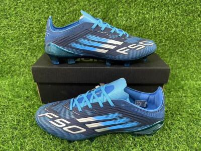 Adidas F50 Elite FG Firm Ground Soccer Cleats - Blue/Deep Ocean/Sky Blue